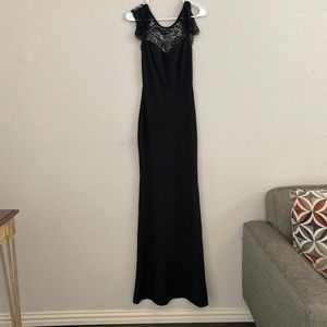 Black gala dress